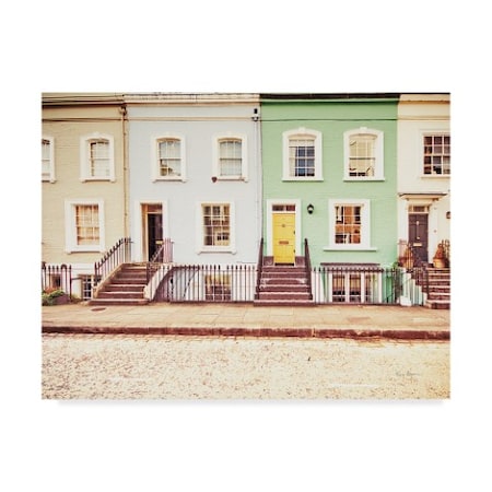 Keri Bevan 'Chelsea Houses All Lined Up' Canvas Art,24x32
